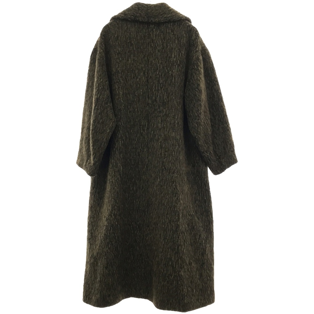 CLANE クラネ 21AW MIX SHAGGY LADY COAT ミックスシャギーコート 11101-0072 イエロー系 2 レディースのジャケット/アウター(ロングコート)の商品写真