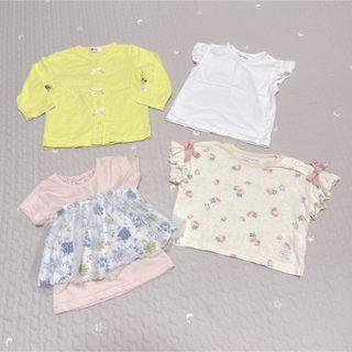 バースデイ(バースデイ)の【未使用あり】バースデイ べべ e baby 70〜80 女の子 セット売り(Ｔシャツ)