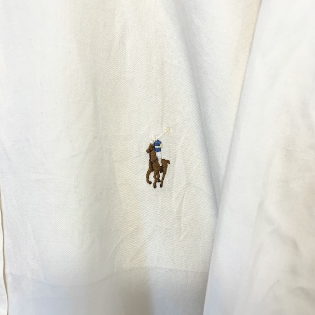 Ralph Lauren(ラルフローレン)の90s 古着 ラルフローレン 長袖シャツ ヤーマス 刺繍ロゴ L  メンズのトップス(シャツ)の商品写真