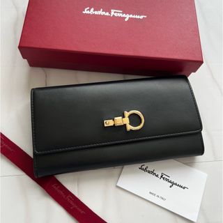 サルヴァトーレフェラガモ(Salvatore Ferragamo)の352 美品 Ferragamo サルヴァトーレフェラガモ 2つ折り 長財布(財布)