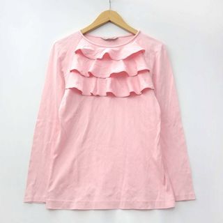 ミラショーン(mila schon)のミラショーン mila schon フリル ロングTシャツ ピンク 40 L(カットソー(長袖/七分))