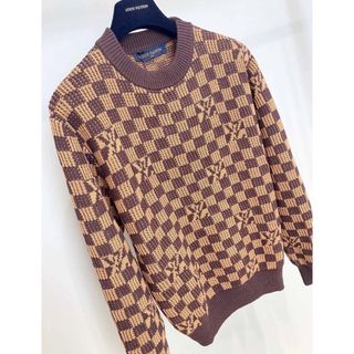 ルイヴィトン(LOUIS VUITTON)のLouis Vuitton ルイヴィトン リブドデニム クルーネック(ニット/セーター)