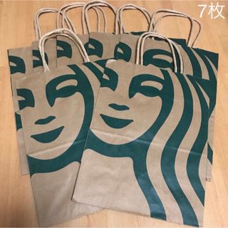 スターバックスコーヒー(Starbucks Coffee)のSTARBUCKS スターバックス ショップ袋 7枚 スタバ 紙袋(ショップ袋)