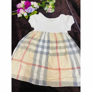 バーバリー(BURBERRY)の💓送料無料💓子供　女の子　ノバチェック　バーバリー　半袖　ワンピース　90(ワンピース)