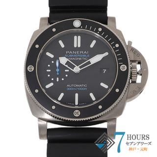 パネライ(PANERAI)の【120236】PANERAI パネライ  PAM01389 ルミノール 1950 サブマーシブル アマグネティック 3デイズ  ブラックダイヤル TI/ラバー 自動巻き ギャランティーカード 純正ボックス 腕時計 時計 WATCH メンズ 男性 男 紳士【中古】(腕時計(アナログ))