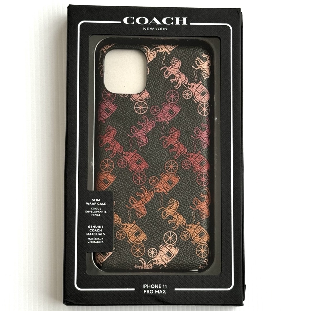 COACH(コーチ)のCOACH コーチ iPhone 11 Pro MAX ケース ブラック 馬車 スマホ/家電/カメラのスマホアクセサリー(iPhoneケース)の商品写真