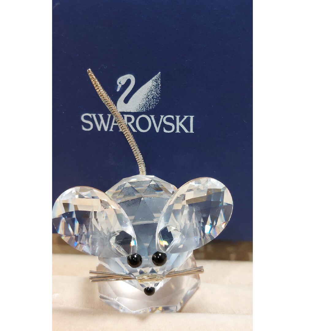 SWAROVSKI(スワロフスキー)の大きさしっかり!スワロフスキーネズミの置物 インテリア/住まい/日用品のインテリア小物(置物)の商品写真