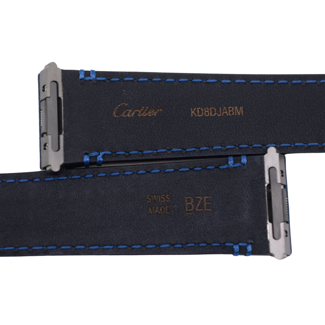 Cartier(カルティエ)の未使用 保管品 Cartier カルティエ  純正 レザーベルト サントス ドゥ カルティエ用 Dバックル付き  ワンタッチ  14067  メンズ 時計ベルト メンズの時計(レザーベルト)の商品写真