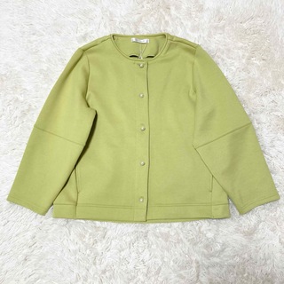 DoCLASSE - DoCLASSE ドゥクラッセ 黄緑 パール ジャケット 長袖 きれいめ L