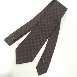 ルイヴィトン(LOUIS VUITTON)のLouis Vuitton　ルイヴィトン　ネクタイ　ダミエ柄　ZJ83(ネクタイ)