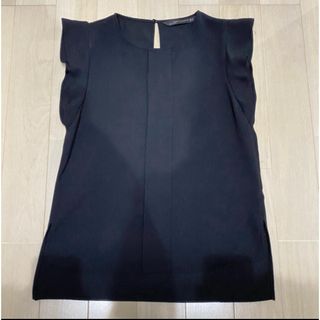 ザラ(ZARA)のZARA ザラ ノースリーブ フリル トップス レディース(シャツ/ブラウス(半袖/袖なし))