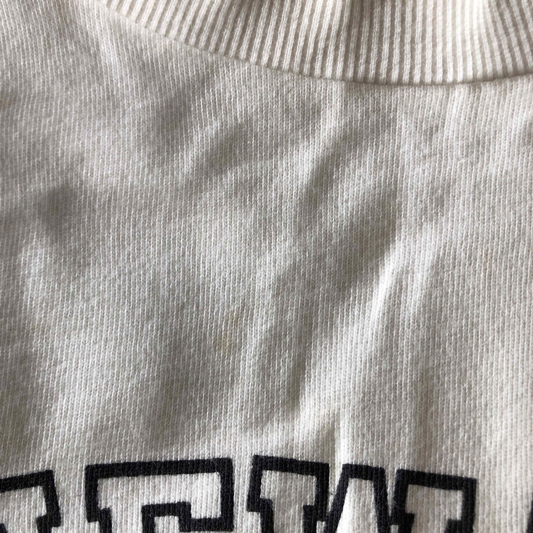 GU(ジーユー)のGU ロンT 長袖 120 白 キッズ/ベビー/マタニティのキッズ服男の子用(90cm~)(Tシャツ/カットソー)の商品写真