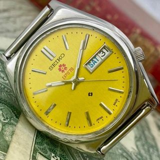 セイコー(SEIKO)の【かっこいい】セイコー EXPO70 メンズ腕時計 イエロー 自動巻き(腕時計(アナログ))