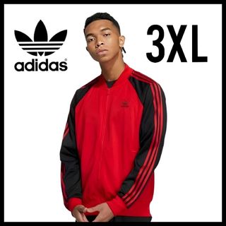 アディダス(adidas)のadidas★SSTトラックジャケット★ジャージ★赤黒★3XL★男女兼用(ジャージ)