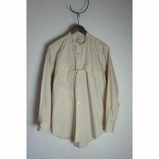 エンジニアードガーメンツ(Engineered Garments)の美品21SS エンジニアド ガーメンツ バンドカラー シャツ 薄茶1110N▲(シャツ)