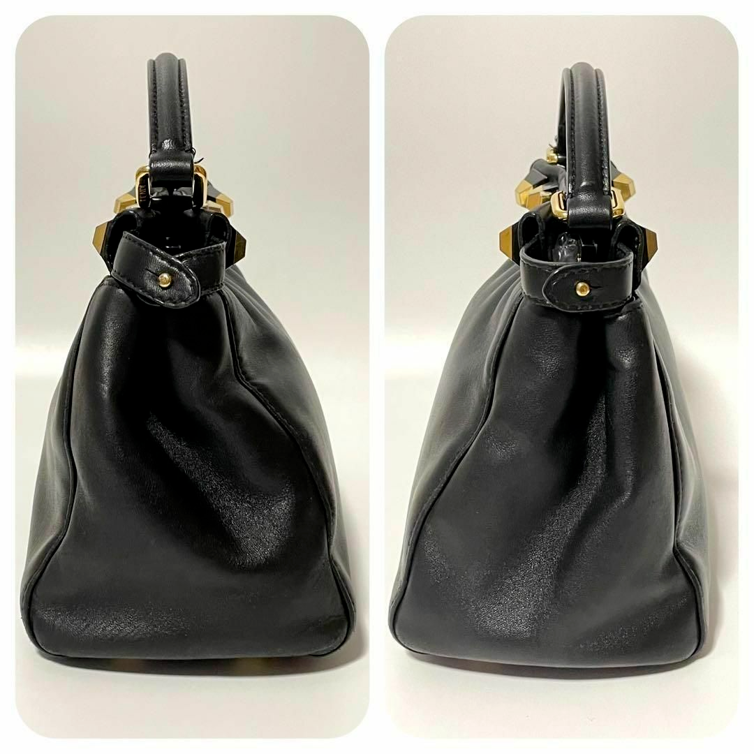 即日匿名配送】FENDI ミニピーカブー 2wayハンドバッグ ショルダー 即日匿名配送】FENDI ミニピーカブー 2wayハンドバッグ ショルダー
