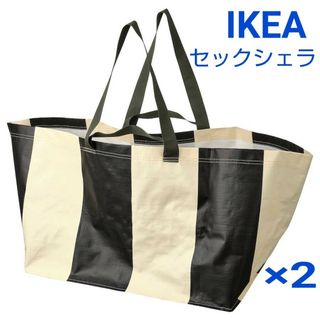 イケア(IKEA)のIKEA イケア セックシェラ  ショッピングバッグ エコバッグ　2個セット(エコバッグ)