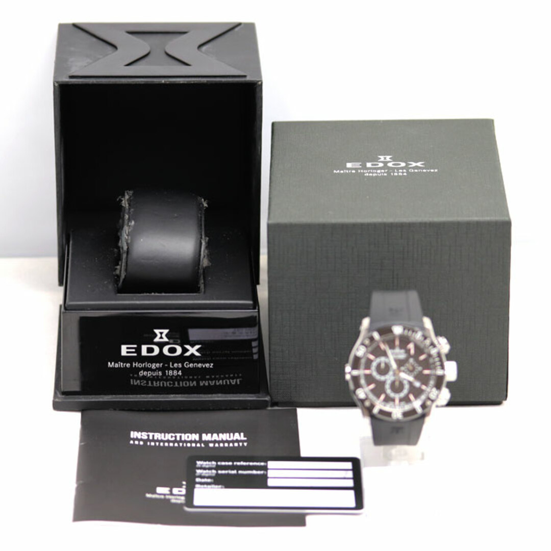 EDOX(エドックス)のEDOX エドックス クロノオフショア1 腕時計 電池式 10221-3-NIR02 メンズ【中古】 メンズの時計(腕時計(デジタル))の商品写真