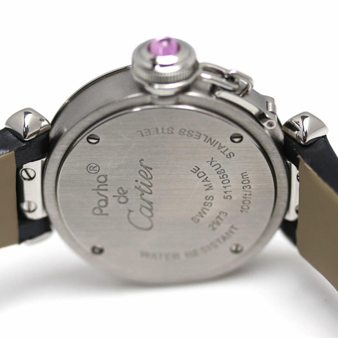 Cartier(カルティエ)のCARTIER カルティエ ミス パシャ 腕時計 電池式 W3140008 レディース 2973【中古】 レディースのファッション小物(腕時計)の商品写真