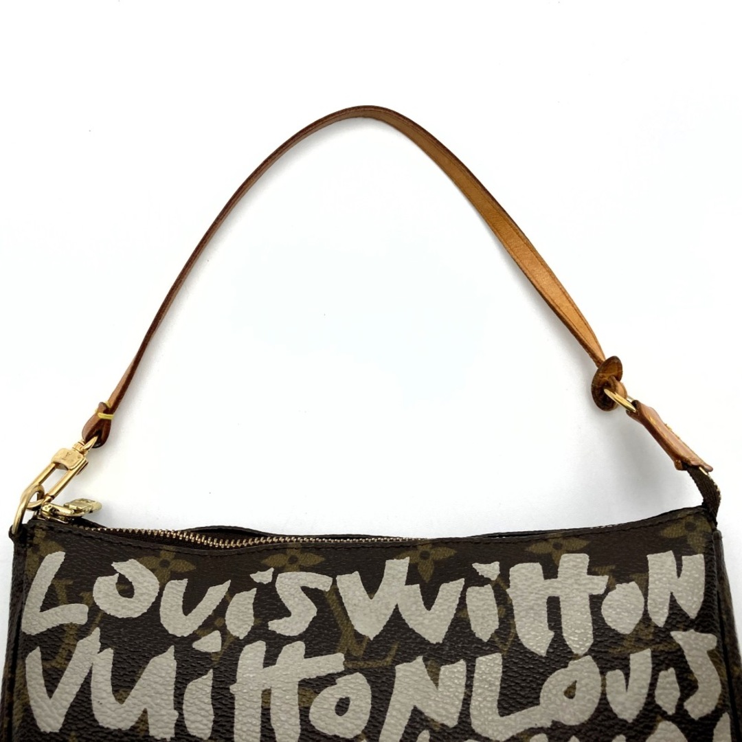 LOUIS VUITTON(ルイヴィトン)のルイ・ヴィトン M92191 モノグラム・グラフィティ ポシェット・アクセソワール ポーチ 小物入れ ブラウン ベージュ LOUIS VUITTON【中古】 レディースのファッション小物(ポーチ)の商品写真