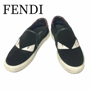 FENDI - 【即日匿名配送】FENDI　モンスター　バグズアイ　スリッポン　スエード　美品