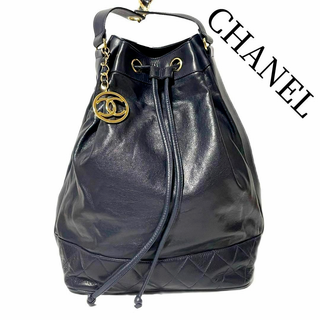 シャネル(CHANEL)の【即日匿名配送】CHANEL　マトラッセ　巾着ショルダーバッグ　ラムスキン　美品(ショルダーバッグ)