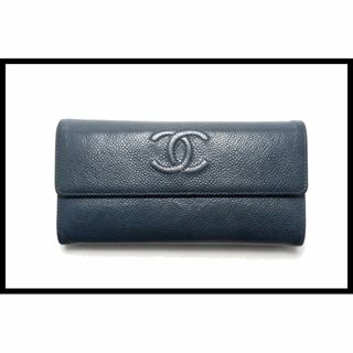 シャネル(CHANEL)のシャネル 18番台 キャビアスキン ココマーク折り長財布■03oo2817947(財布)