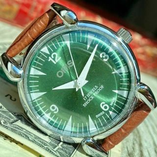 ORIS - 【レトロな色合い】オリス メンズ腕時計 グリーン 手巻き ヴィンテージ