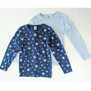 プチバトー(PETIT BATEAU)の【PETIT BATEAU】長袖Ｔシャツ２枚組(Tシャツ/カットソー)