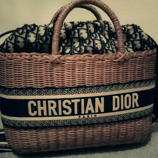 Christian Dior - クリスチャン・ディオール　ウィッカー　かごバッグ