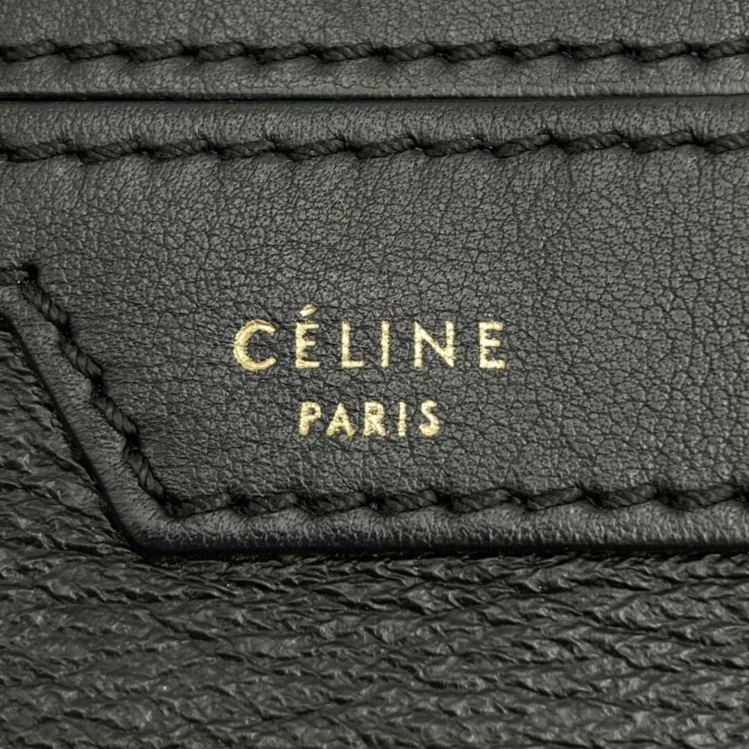 celine(セリーヌ)のセリーヌ トラペーズ ハンドバッグ ショルダーバッグ 2way ブラック レザー レディース CELINE【中古】 レディースのバッグ(ハンドバッグ)の商品写真