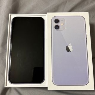 アイフォーン(iPhone)のアップル iPhone11 64GB パープル SIMフリー(スマートフォン本体)