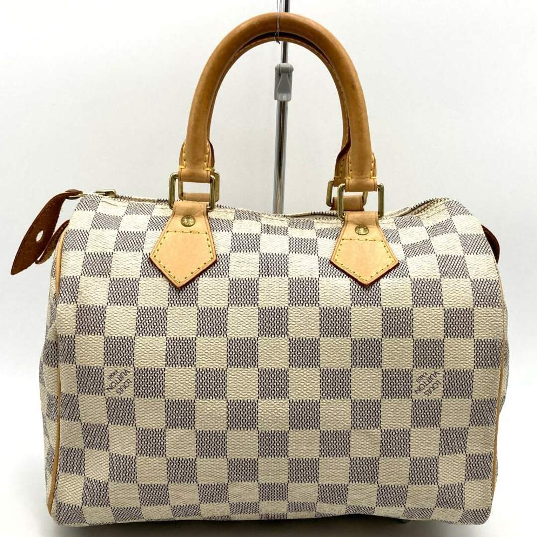 LOUIS VUITTON(ルイヴィトン)の【ベタ無し】ルイ・ヴィトン N41371 ダミエ・アズール スピーディ25 ハンドバッグ アイボリーホワイト LOUIS VUITTON【中古】 レディースのバッグ(ハンドバッグ)の商品写真