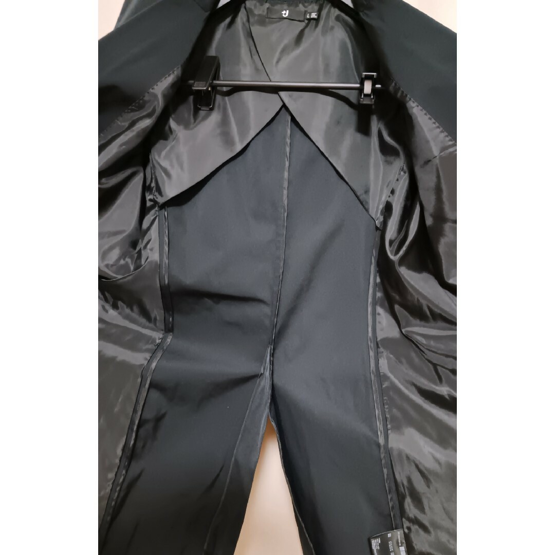 UNIQLO(ユニクロ)のUNIQLO +J　チェスターコート レディースL　 ブラック レディースのジャケット/アウター(チェスターコート)の商品写真
