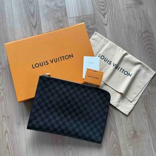 ルイヴィトン(LOUIS VUITTON)の【美品】Louis Vuitton クラッチバッグ ハンドバッグ ダミエ(セカンドバッグ/クラッチバッグ)