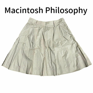 マッキントッシュフィロソフィー(MACKINTOSH PHILOSOPHY)の【2点で10％引】マッキントッシュフィロソフィー　スカート　レディース　ベージュ(ひざ丈スカート)