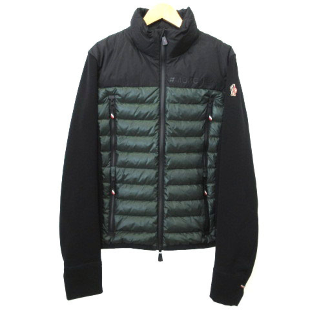 MONCLER(モンクレール)の未使用 モンクレール グルノーブル 22AW ダウンジャケット M 黒 グリーン メンズのジャケット/アウター(ダウンジャケット)の商品写真