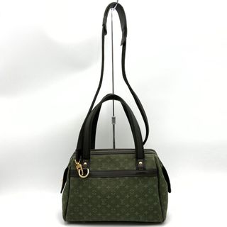 ルイヴィトン(LOUIS VUITTON)の【ベタ無し】ルイ・ヴィトン M92415 ジョセフィーヌPM モノグラムミニ ハンドバッグ ショルダーバッグ 2way グリーン LOUIS VUITTON【中古】(ハンドバッグ)