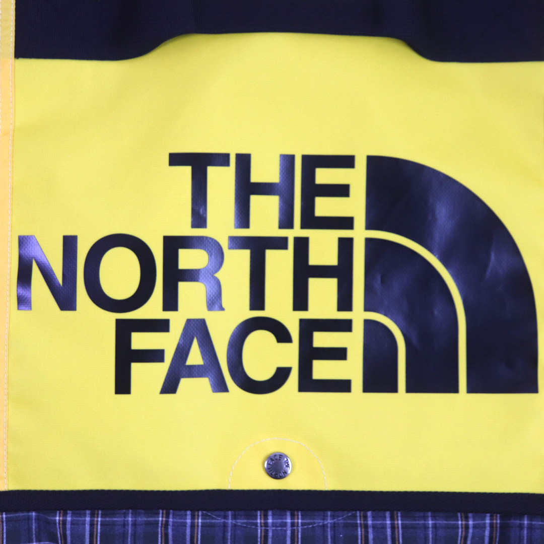 COMME des GARCONS(コムデギャルソン)の極美品▼COMME des GARCONS コムデギャルソン THE NORTH FACE ノースフェイス WT-B101 コットン 再構築 DAFFLE BAGリメイク チェック柄 長袖 ダッフルシャツ グレー イエロー M 日本製 正規品 メンズ メンズのトップス(シャツ)の商品写真