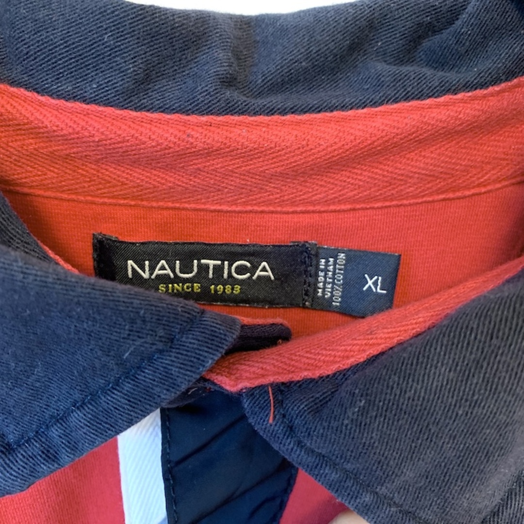 NAUTICA(ノーティカ)の90s 古着 ノーティカ 半袖ポロシャツ 刺繍ロゴ ゆるダボ XL  メンズのトップス(ポロシャツ)の商品写真