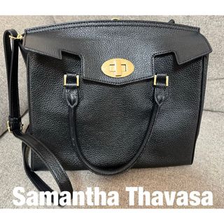 サマンサタバサ(Samantha Thavasa)のSamantha Thavasa サマンサタバサ　黒ショルダーバッグ2way(ハンドバッグ)