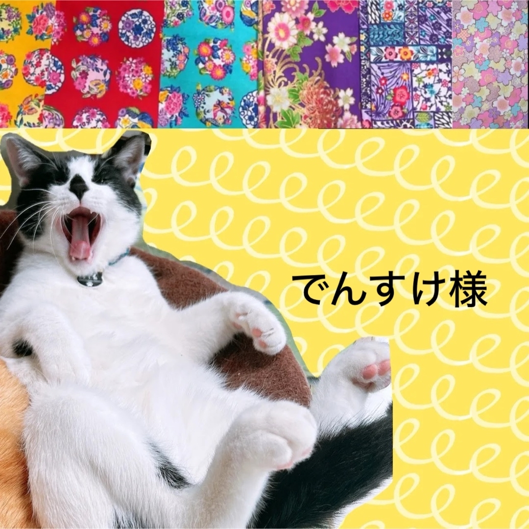 専用 猫シュシュ首輪×8 ハンドメイドのペット(リード/首輪)の商品写真