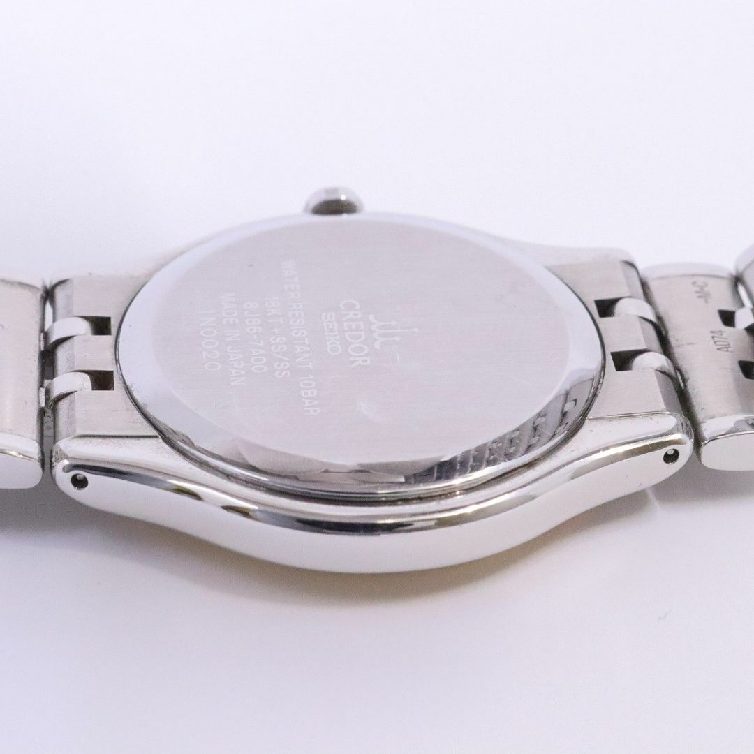 SEIKO(セイコー)のSEIKO セイコー クレドール シグノ 18KT/SSコンビ クォーツ メンズ 腕時計 白文字盤 純正SSベルト GCAZ010 / 8J86-7A00 メンズの時計(腕時計(アナログ))の商品写真