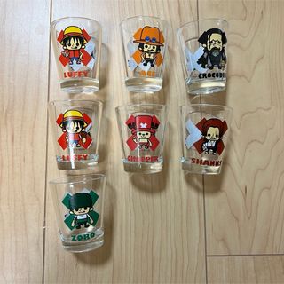 ワンピース(ONE PIECE)のワンピース　アニメ　ショット　グラス　非売品　アミューズメント　景品(グラス/カップ)