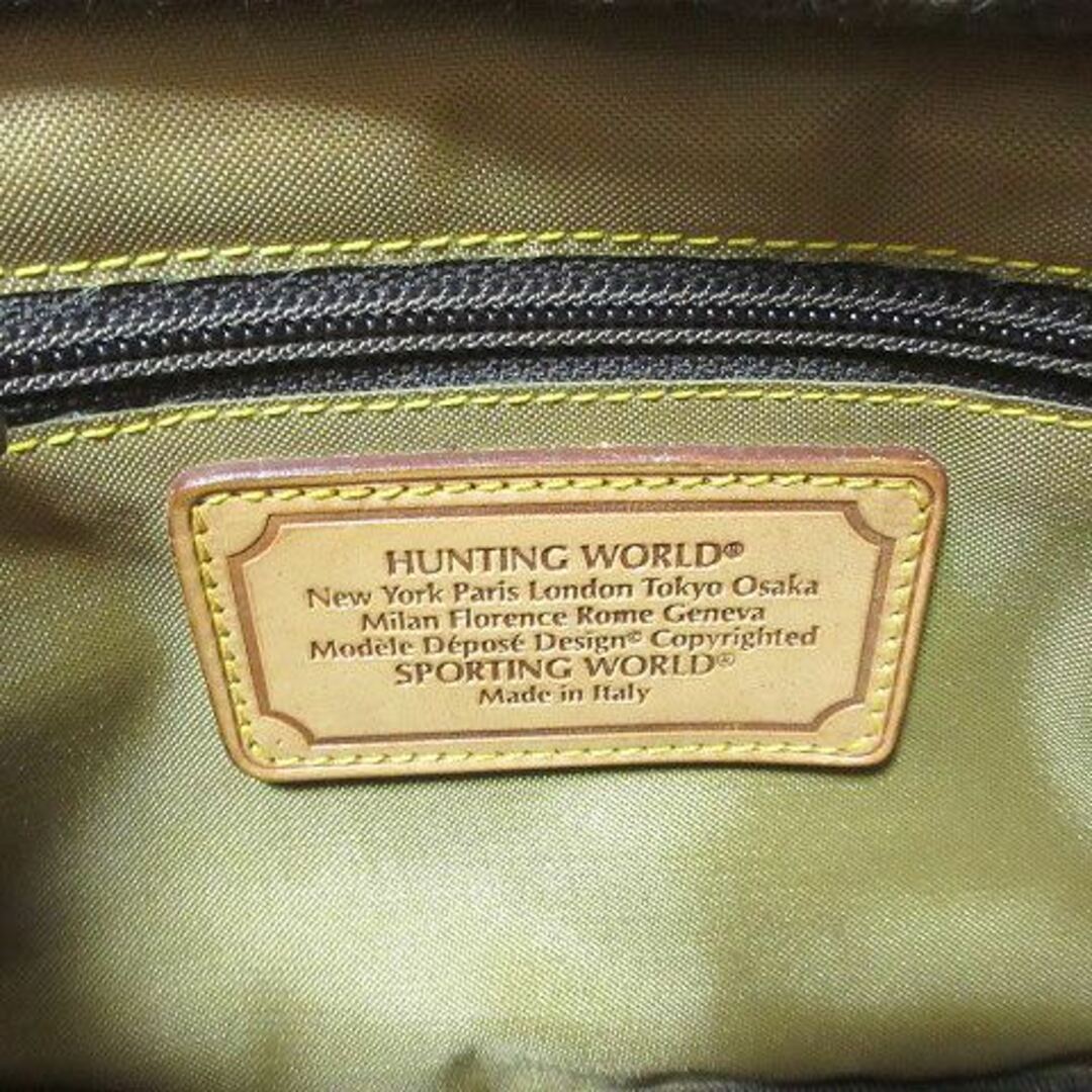 HUNTING WORLD(ハンティングワールド)のハンティングワールド ミニショルダーバッグ バチュークロス カーキ IBO51 レディースのバッグ(ショルダーバッグ)の商品写真