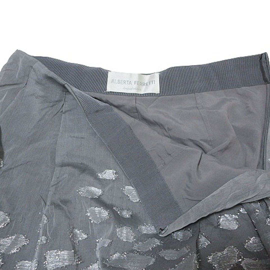 ALBERTA FERRETTI(アルベルタフェレッティ)のアルベルタ フェレッティ 美品 ロングスカート シルク ラメ フレア IBO51 レディースのスカート(ロングスカート)の商品写真