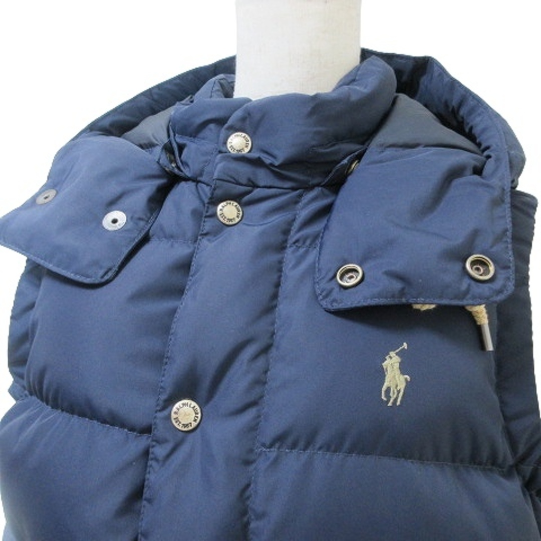 POLO RALPH LAUREN(ポロラルフローレン)のポロ ラルフローレン ダウンベスト フード 前開き ジップアップ IBO51 レディースのジャケット/アウター(ダウンベスト)の商品写真