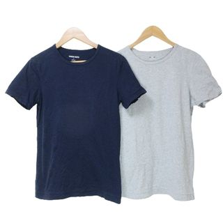 スリードッツ(three dots)のスリードッツ Tシャツ2枚セット 半袖 カットソー 無地 S M IBO51(Tシャツ/カットソー(半袖/袖なし))