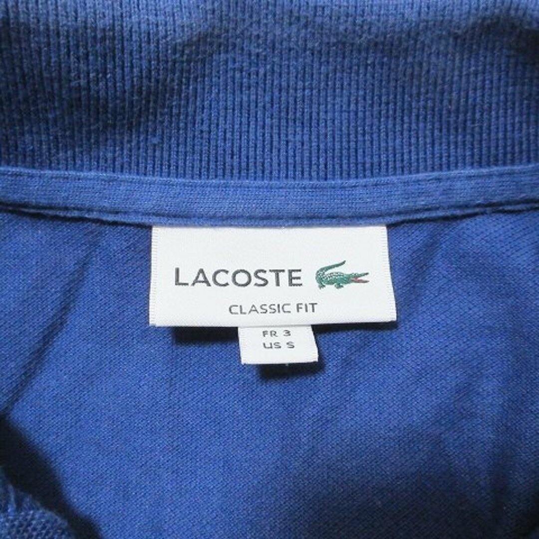 LACOSTE(ラコステ)のラコステ 近年 鹿の子 ポロシャツ 半袖 L1212AL 青 3 IBO51 メンズのトップス(ポロシャツ)の商品写真