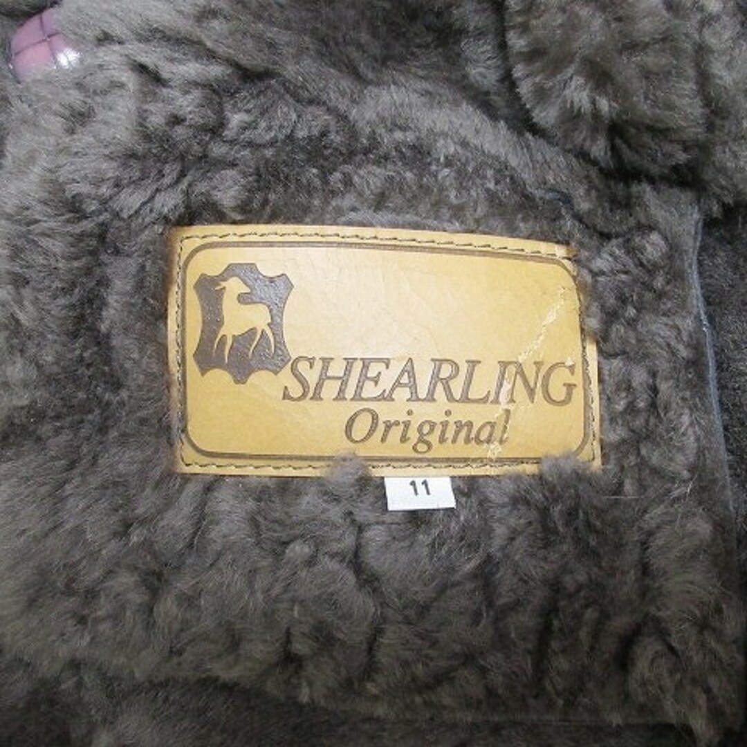 other(アザー)のSHEARLING シープスキン ムートン コート 毛皮 グレー IBO51  レディースのジャケット/アウター(ムートンコート)の商品写真